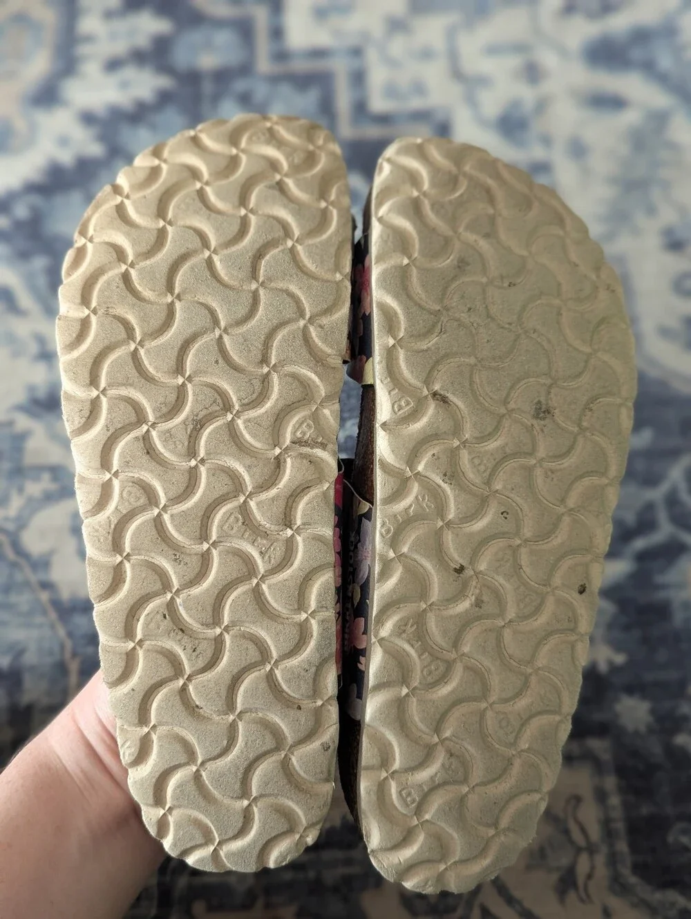 Birkenstock Sydney Floral Double Strap Sandals Size 38 / Women's 7 Medium/Narrow